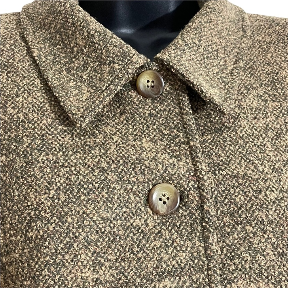 PENDLETON vintage wool tweed boucle jacket brown | size 12 - Picture 4 of 8